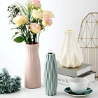 Новая декоративная ваза для цветов, керамическая пластиковая ваза, устойчивая к падениям, цветочный горшок, Скандинавская корзина, украшение для украшения