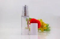 5ml clear airless bottle silver vacuum pump white lid lotion emulsion serum sample eye essence skin care sprayer toner packing