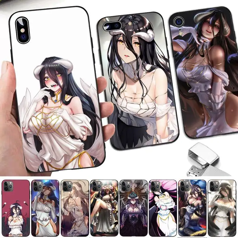 

TOPLBPCS Albedo Overlord Phone Case for iPhone 11 12 13 mini pro XS MAX 8 7 6 6S Plus X 5S SE 2020 XR cover