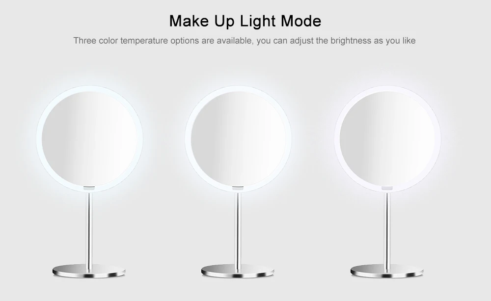 Yeelight портативный светодиодный макияж зеркало со светом затемнения умный датчик движения ночник для xiaomi умный дом леди подарок