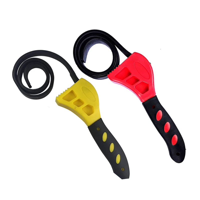 500 мм Противоскользящий гаечный ключ трубопровода с резиновым ремешком крышки