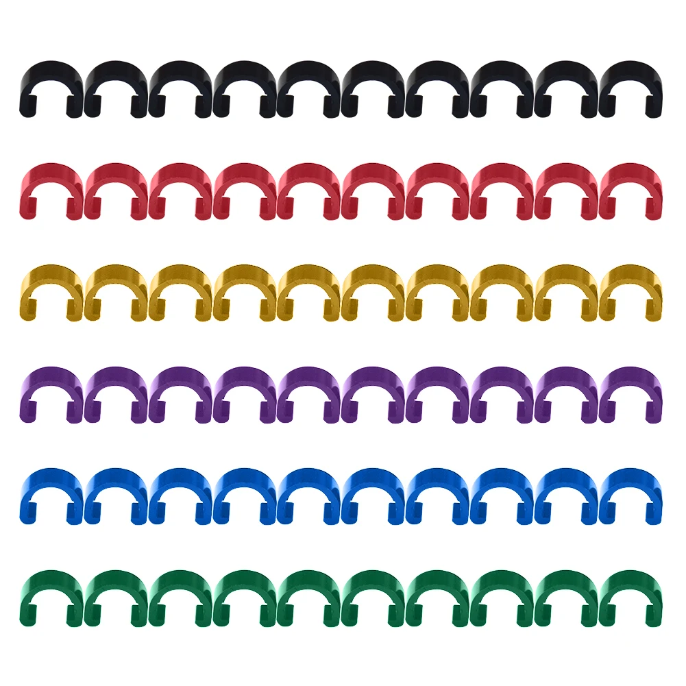 

10pcs CNC Aluminium Alloy Bike Cable C-Clip Buckle Brake Cable Buckle Clamp