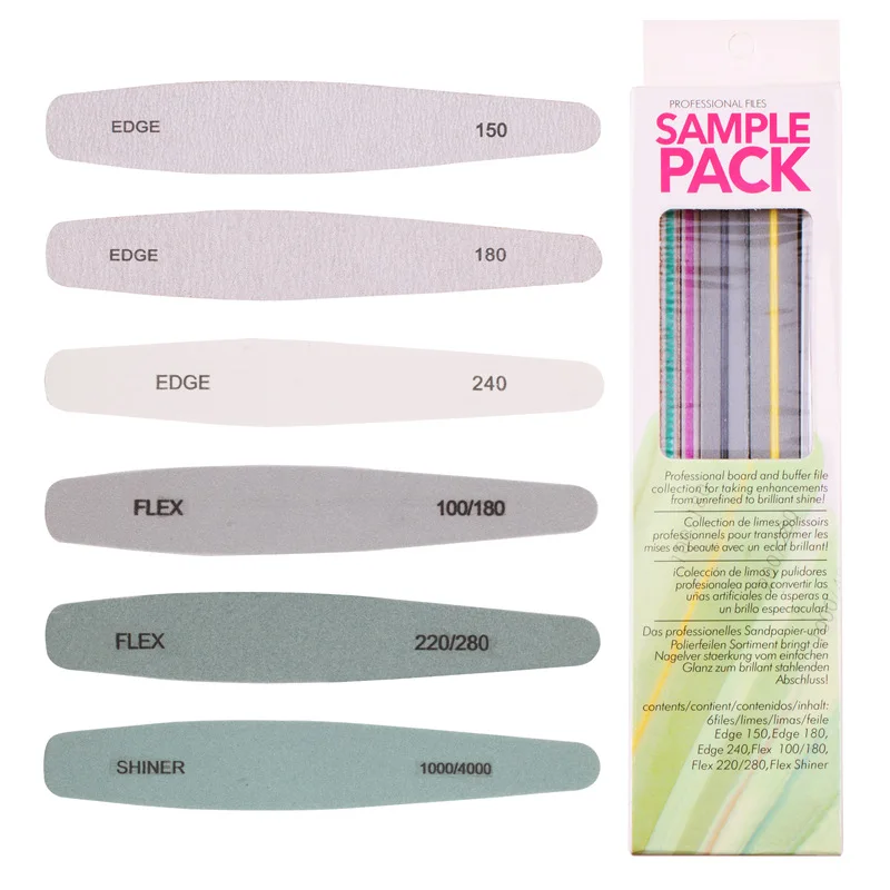 

6pcs 100/180/240 lima professional sandpaper nail file buffer set sponge polisher block disposable nailfile tools acrylic filer