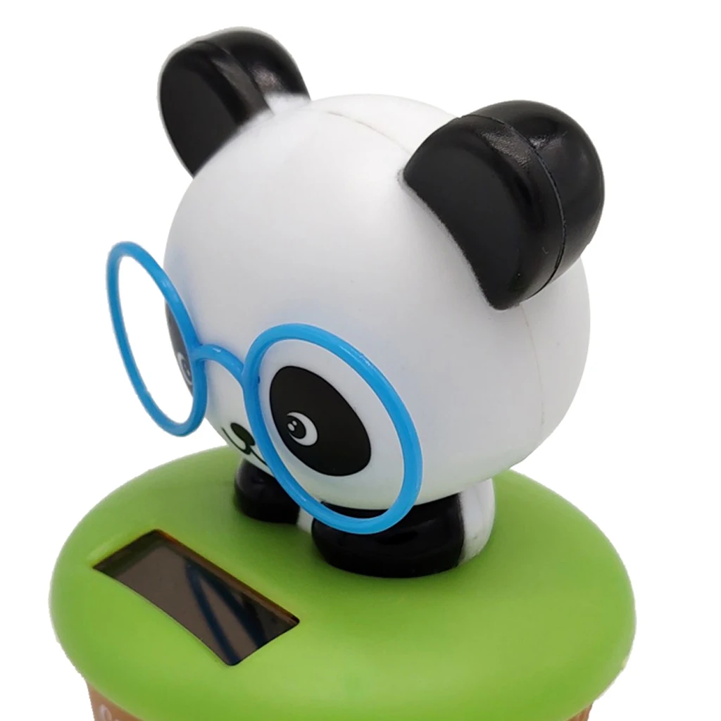Cartoon Solar Powered Dancing Panda Animal Swing Figure Model Toy Dashboard Car Desk Decoration | Игрушки и хобби