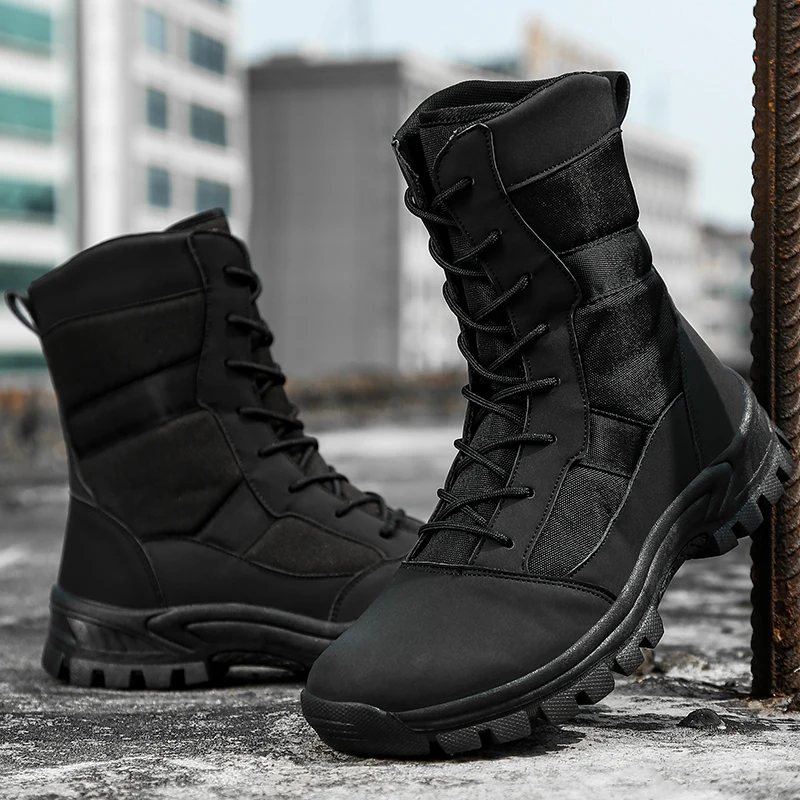 

Men's Outdoor Hiking Shoes Professional Special Forces Work Safety Shoes Comfortable Jungle Hunting Men's Boots Size 39-45