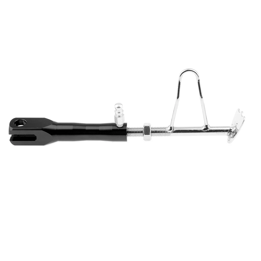 

CNC Aluminium Motorcycle Scooter Adjustable Support Kickstand Kick Stand Black