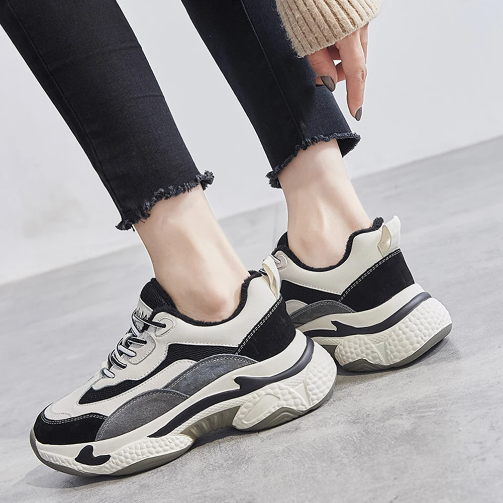 

SARAIRIS Brand New Girl 2020 Hunky Heels Daddy Sneakers shoelace Sneakers Women Casual Office Comfortable Shoes Woman