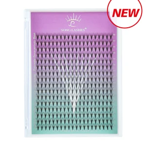 Ресницы для наращивания песни с острым кончиком, акция, вееры для наращивания ресниц, острые тонкие острые базовые вееры для увеличения объема 8d 10D 12D