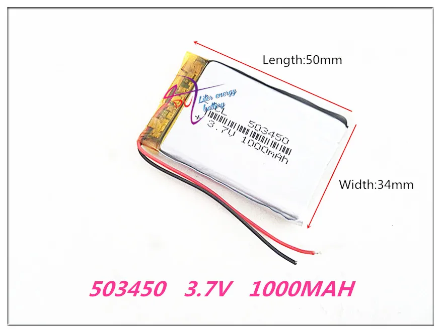 Литий полимерная аккумуляторная батарея 503450 3 7 в 1000 мАч для Mp3 DVD PAD mobile tablet pc power bank