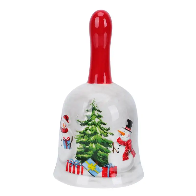 

1 шт. Рождественский ручной керамический декоративный колокольчик, праздничный Колокольчик для ресторана