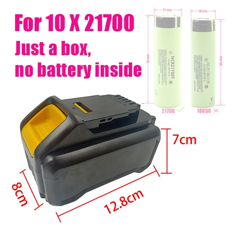 Пластиковый Чехол для литий-ионного аккумулятора 10X21700 DCB200 защита печатной платы
