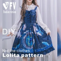 japanese style lolita pattern womens suspender skirt dress pattern not including inner wear 11 sewing drawing loli 12