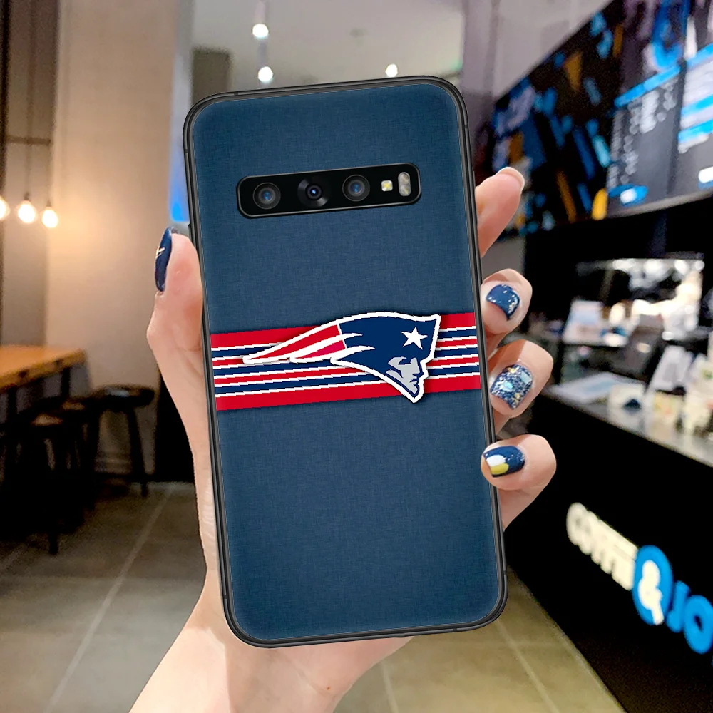 

New England Soccer Patriots Phone Case For Samsung Galaxy Note S 8 9 10 20 Plus E Lite Uitra black Coque Painting Cell Tpu Shell
