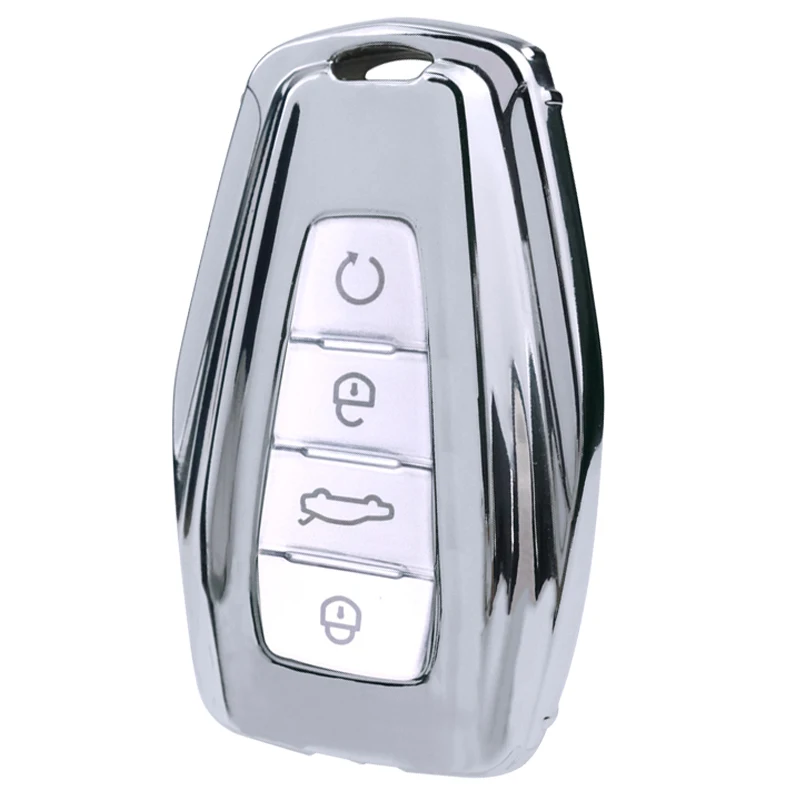 ТПУ для Geely Coolray (SX11) 2019-2020 силиконовый чехол ключей с дистанционным управлением Fob