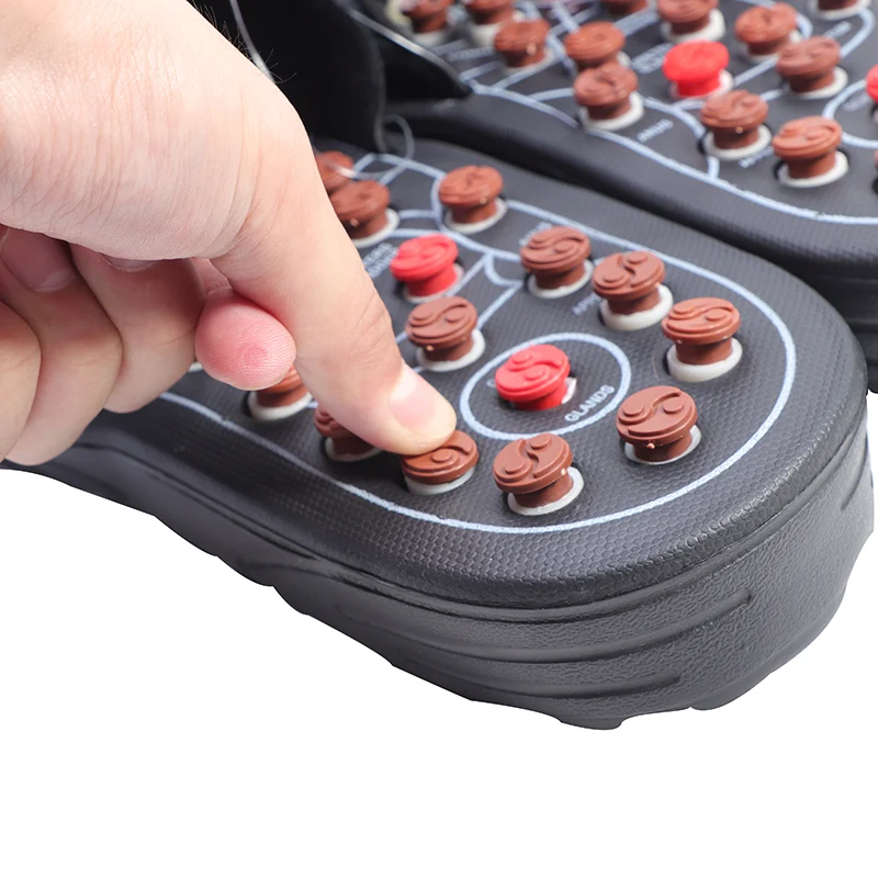 Массаж ног шлёпанцы для женщин иглоукалывание терапия Массажная обувь