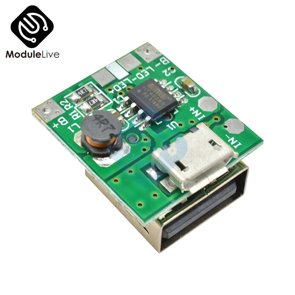 Повышающий Модуль питания постоянного тока 5 В 2 шт. защитная плата для зарядки