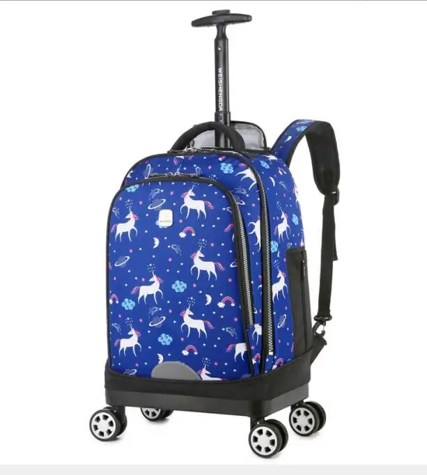 Weishengda рюкзаки для путешествий на колесиках для подростков, рюкзак на колесиках для школы, школьные сумки для багажа