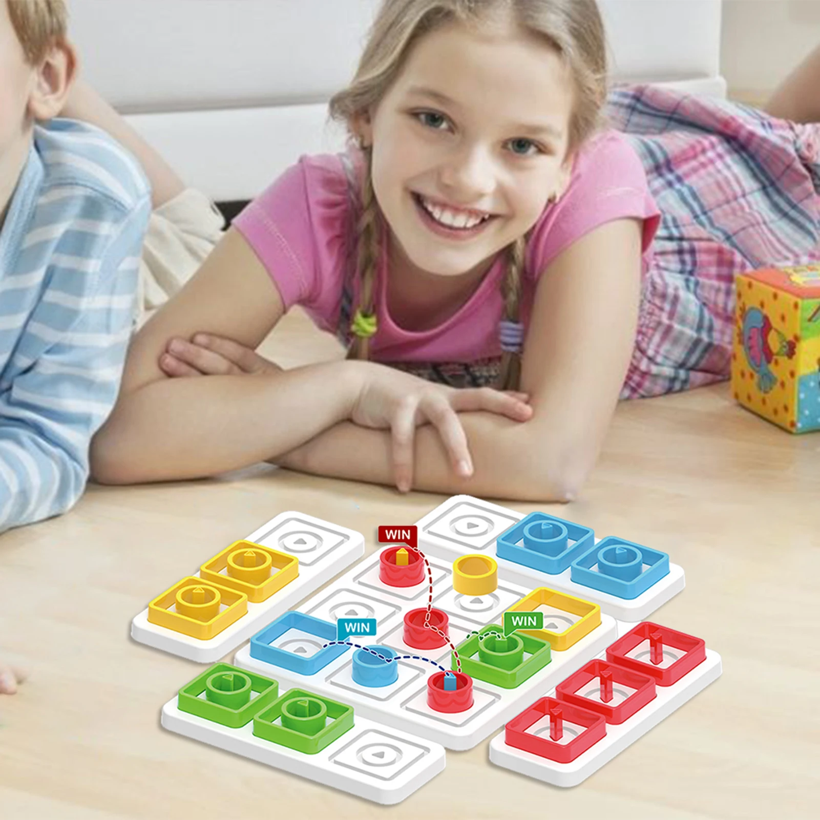 

36PCS Montessori Memory Shape Game Parent-child Interaction Puzzle Game Board Toy Sorting Math Bricks Learning Educational Toys