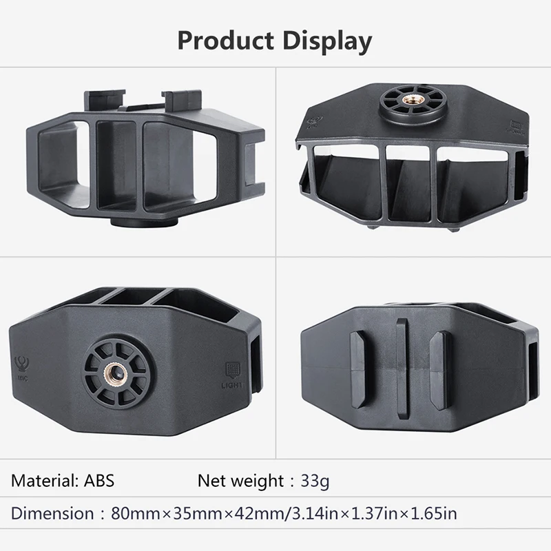 FULL-Gp-1 Gopro Vlogging Stand кронштейн 2 крепление для холодного башмака 1/4 дюйма Винт Hero 7 6 5