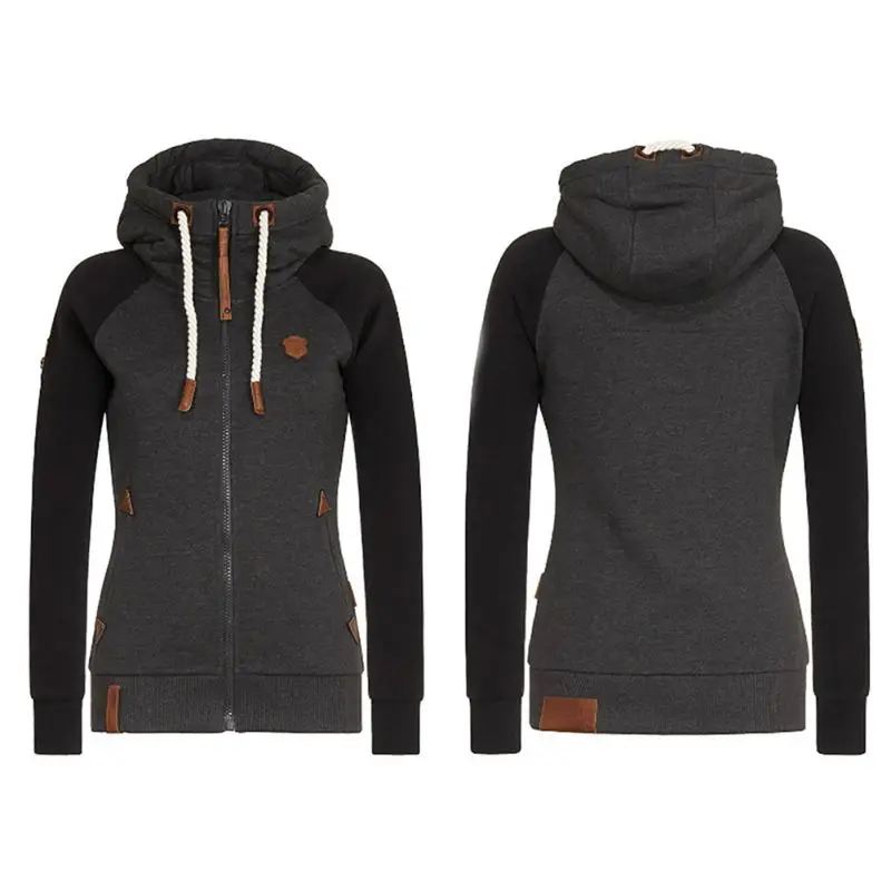 

Spring Women Hooded Coat Windbreaker Female Zipper Windproof Outerwear Basic Jacket Coat Tops Plus Size S-5XL