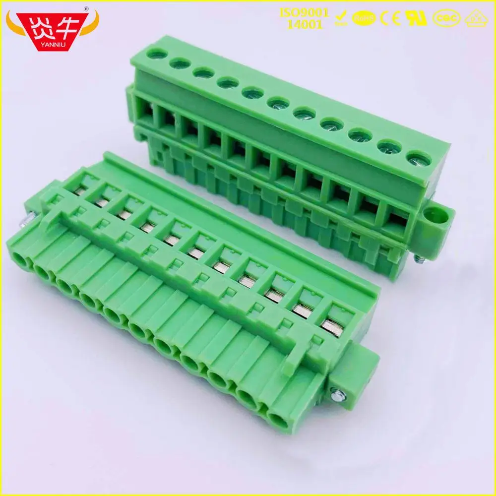 2EDGKAM-5.0-11P KF2EDGKAM-5.0-2P женский 2EDGKAM 5,0 мм 2PIN с фланцем PCB разъем плагин клеммные блоки MVSTBW 2,5/2-ST 1835478 PHOENIX - Цвет: 2EDGKAM-5.0-11P