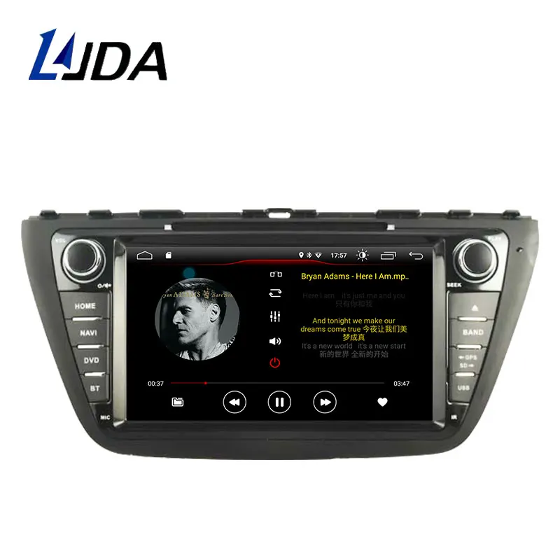 Автомобильный радиоприемник DSP Carplay 2 Din Android 11 для Suzuki SX4 / S Cross 2014 2015 мультимедийный
