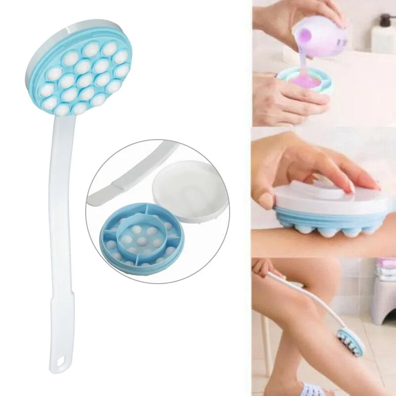 

Long Handle Cream Lotion Applicator Back Massager Scrubber for SPA Bath Tool xqmg Bath Brushes Sponges Scrubbers Bathroom Produc