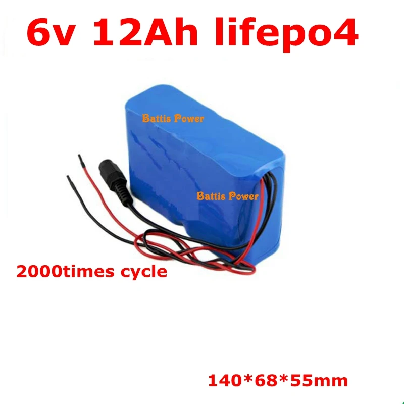 Аккумулятор Lifepo4 6 В 12 А · ч 4 литиевые аккумуляторы lifepo4 для ловли в устройства
