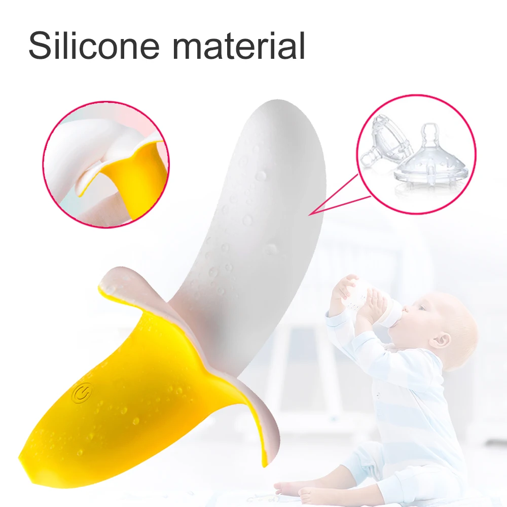 Новинка Перезаряжаемые банан силиконовый фаллоимитатор вибратор Массажер