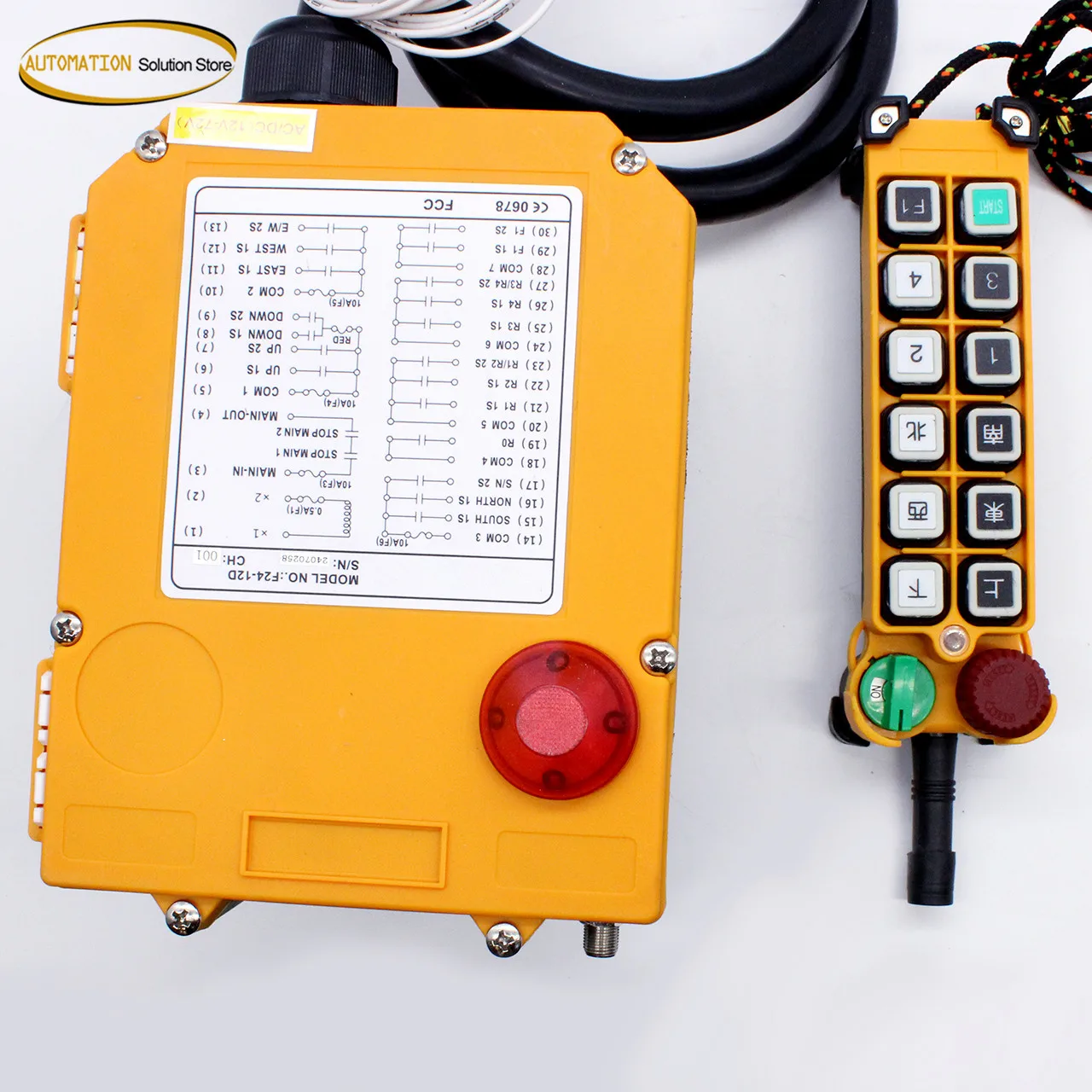 Промышленный беспроводной пульт дистанционного управления 12 В 24 F24-12S в F24-12D 220 1/2