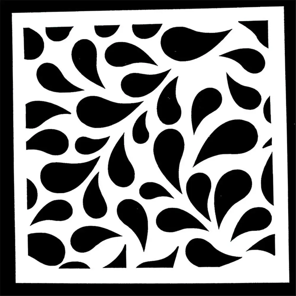 Священный геометрический Вафельная Ткань Трафареты трафаретов шаблоны для