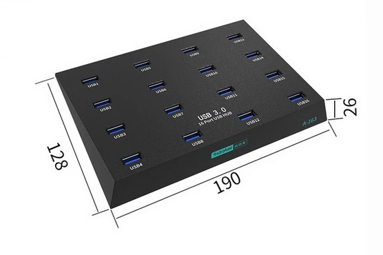 Промышленный USB3.0 16 порт может работать в то же время для быстрого копирования и тестирования U Disk test ing Tools