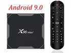 ТВ-приставка X96 Max Plus, 5 шт., Android 9,0, Amlogic S905X3, 4 ГБ, 64 ГБ, Max, 2,4G5G, двойной Wi-Fi, USB3.0, BT4.0, 8K, 4K, H.265, UHD медиаплеер