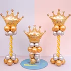 1 шт. большие золотые шары из фольги с короной, принц, принцесса, вечеринка для будущей матери, 20 дней рождения, украшения для взрослых
