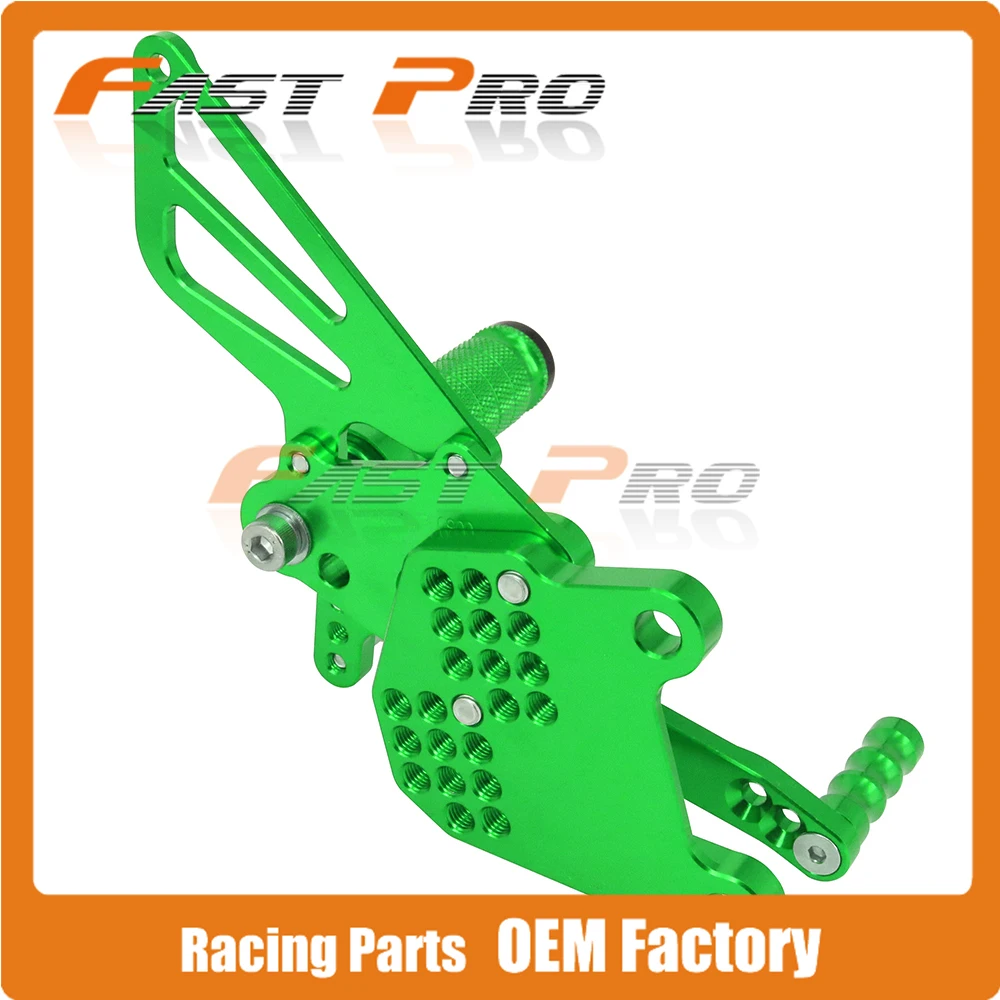 CNC мотоциклетные регулируемые штифты для заготовки педали для KAWASAKI ZX10R ZX-10R ZX 10R 2006 2007 2008 2009 2010