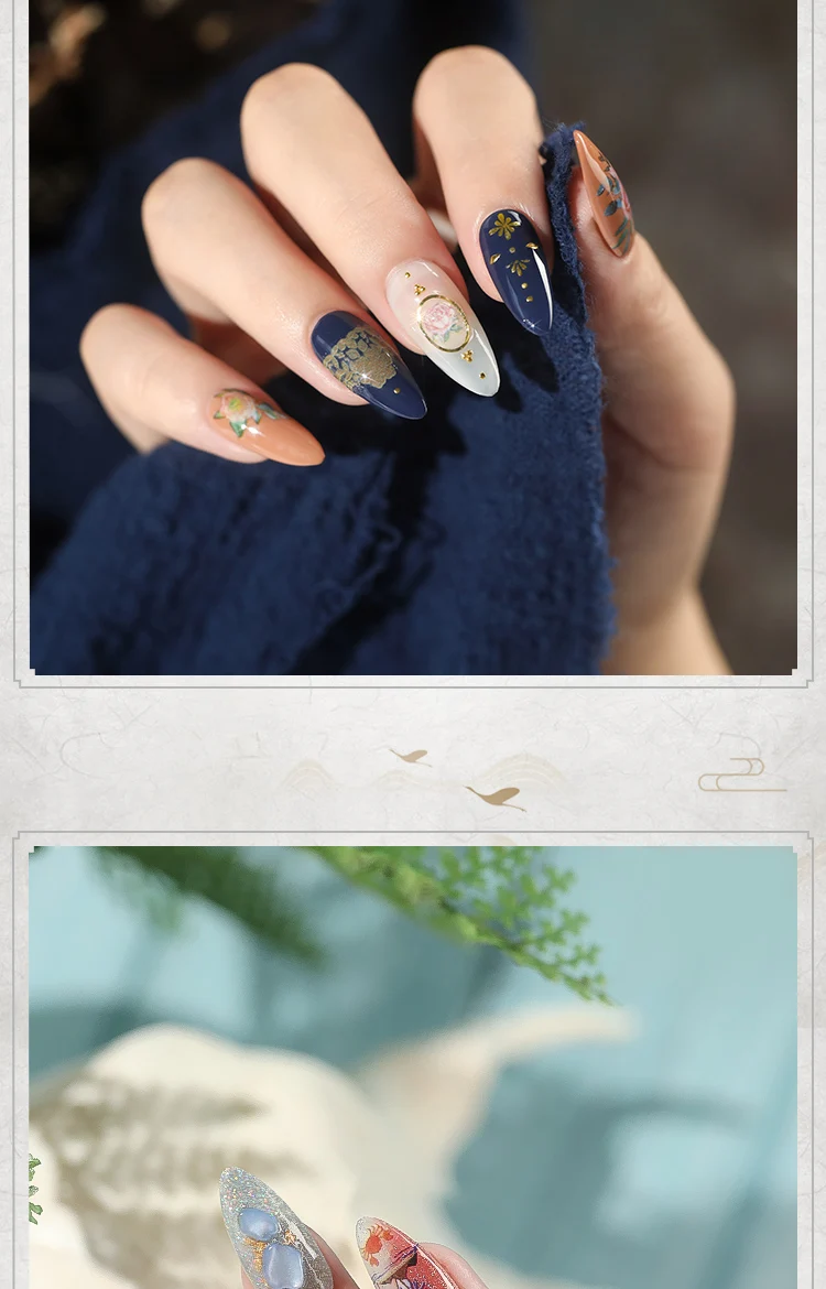 1 лист стикеры 3D на ногти Nail Art Богемия Стиль ногтей наклейки для ногтей наклейки украшения Маникюр Z0218