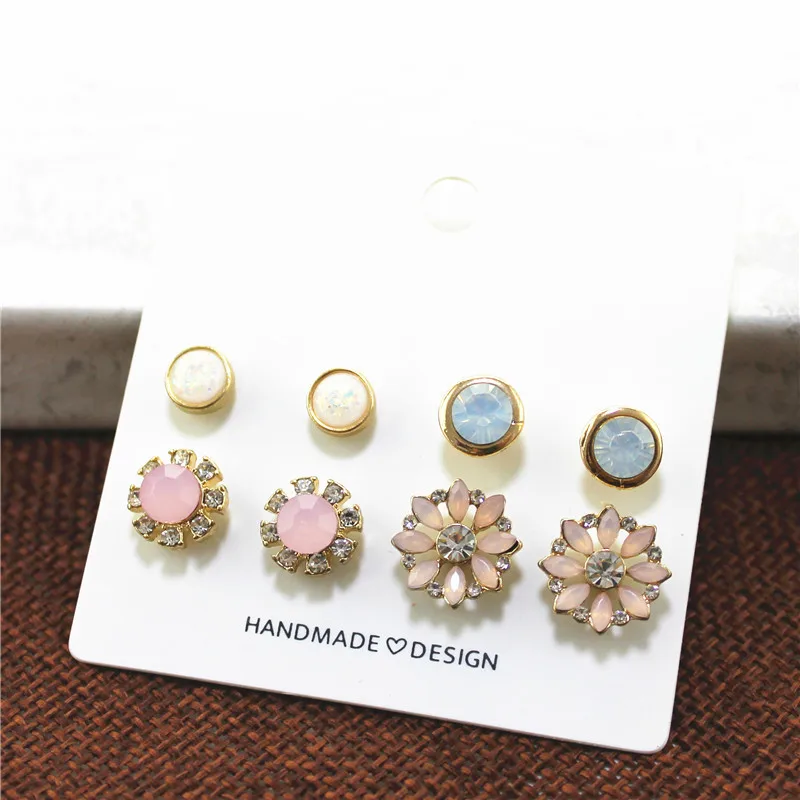 XQ4 пара/Набор белого цвета Искусственный акриловый жемчуг цветок Модные женские