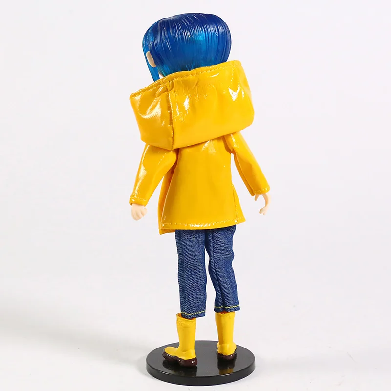 Экшн-фигурка куклы-Бенди Coraline 7 дюймов коллекция желтого дождевика из ткани NECA |