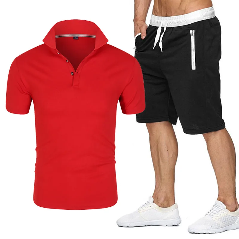 

Summer men's suits, outdoor sports running wear track suits, business casual polo shirts