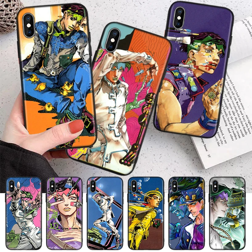 Силиконовый чехол Rohan Kishibe Jojo для iPhone 11 Pro Max 12 Mini 13 X XS XR 7 8 6 6S Plus 5 SE | Мобильные