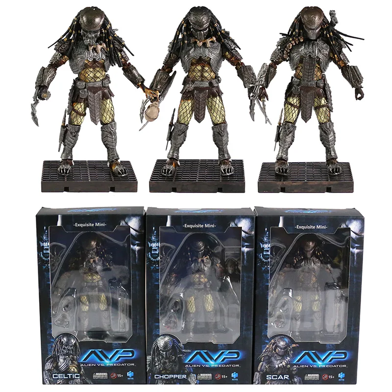 Hiya игрушки AVP кельтский измельчитель шрама Хищник масштаб 1/18 шарнирная подвижная