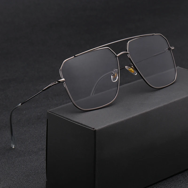 

Vintage Oversized Sunglasses Men polygon Anti-Reflective Mirror Classic Square Metal Glasses Fashion New Women Sun Glasses Uv400