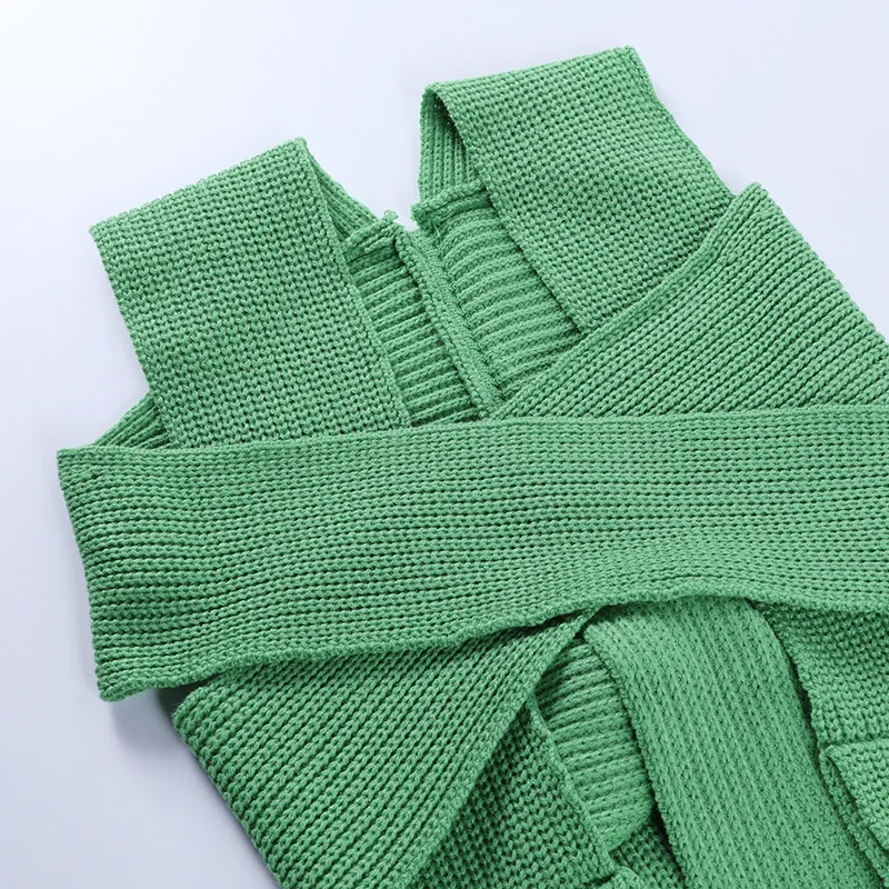 

Neehoya 2021 Sleeveless Knitted Crop Sweater Sexy Autumn Summer Fashion Vest Black Casual White Jumper Top Female Pullover Y2K