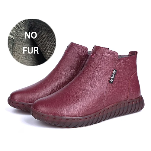 3 AARDIMI Zapatos Mujer; женские зимние ботинки из натуральной кожи; женские ботильоны ручной работы на молнии в стиле ретро; сезон зима-весна; женская обувь - Цвет: 3