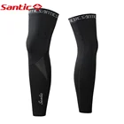 Santic велосипедные гетры, Зимние флисовые велосипедные гетры для бега, спортивное оборудование, леггинсы, флисовый теплый солнцезащитный крем