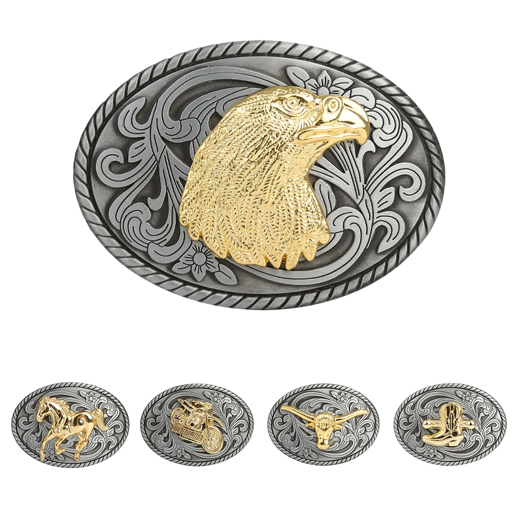 

Винтажные тисненые западные ковбои с пряжкой на ремне