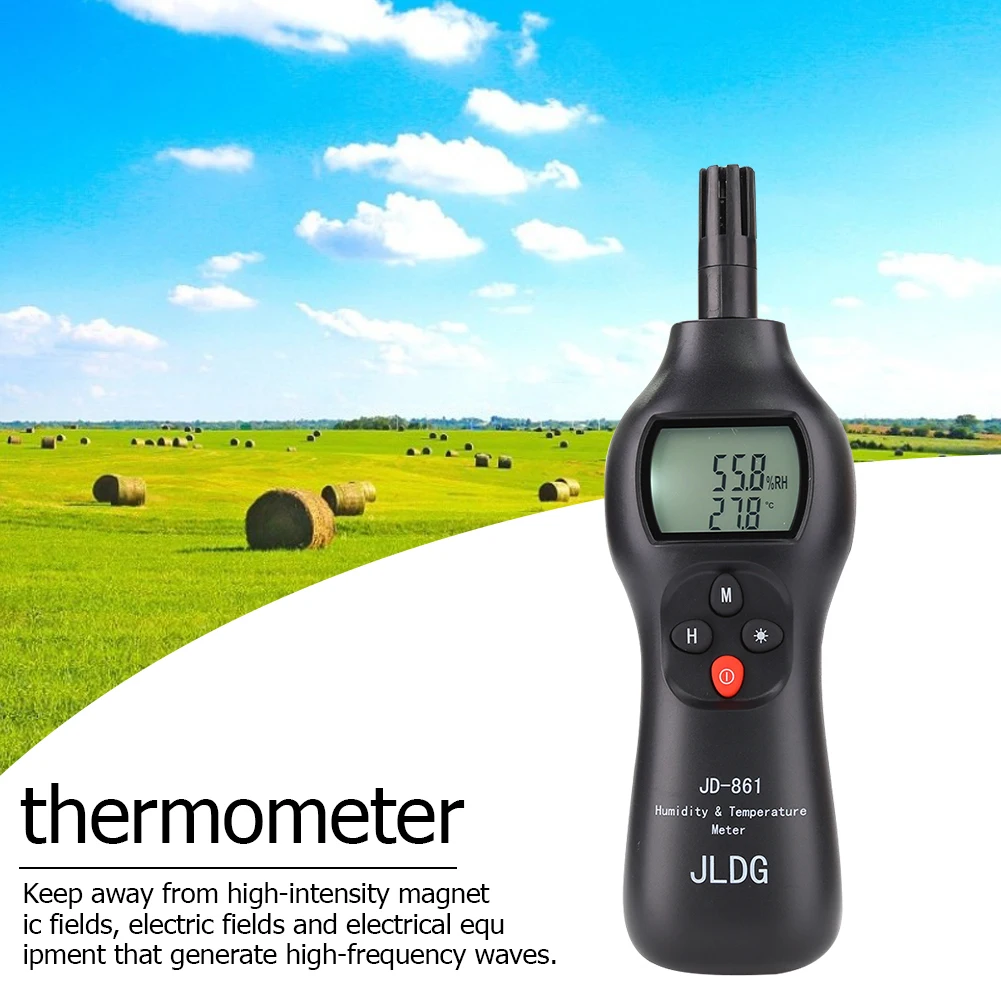 

Цифровой измеритель температуры и влажности, метеостанция, инструмент, термометр, Цифровой точный измерительный прибор