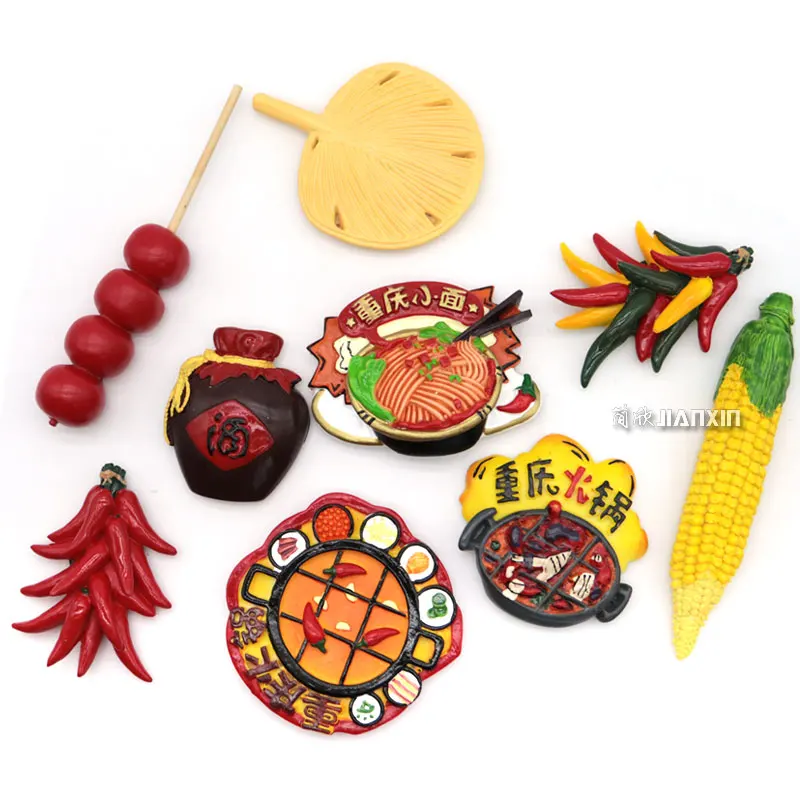 Чунцин гурман горячий горшок маленькая лапша путешествия сувенирные Смола