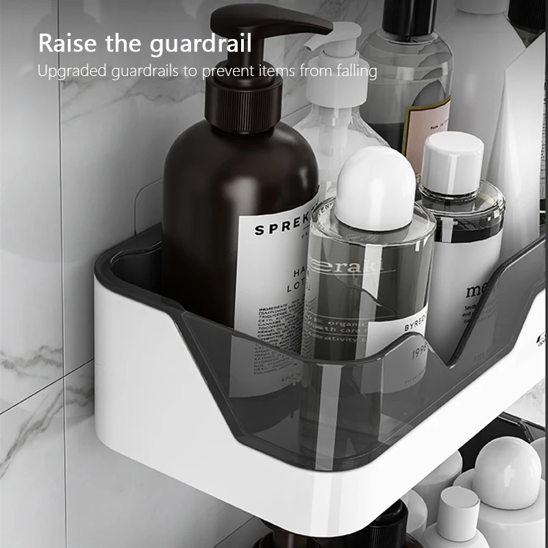bathroom shelf wc shampoo holder shower shelves wall mount kitchen storage basket cosmetic rack home organizer bath accessories free global shipping