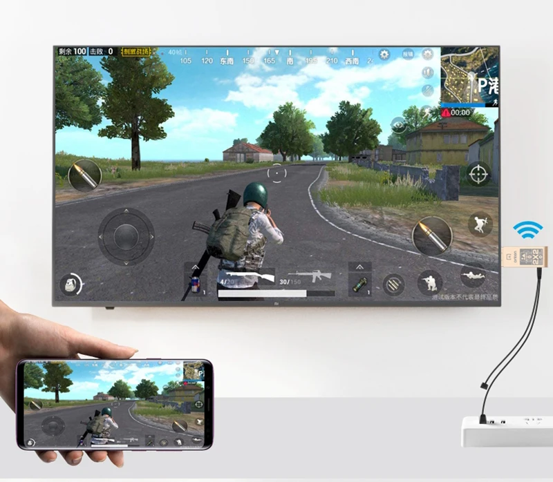 IOS Android телефон к телевизору HD Беспроводной Wi Fi дисплей Dongle HDTV адаптер для iPhone 11 12